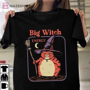 Big Witch Energy Cat Lover Gift T Shirt (3)