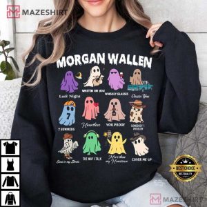 Halloween Morgan Wallen Ghost Music T Shirt (3)