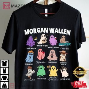Halloween Morgan Wallen Ghost Music T Shirt (4)