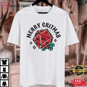 Merry Critmas DnD Dungeon And Dragon T Shirt (4)