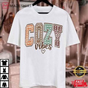 Retro Cozy Vibes Fall Autumn Winter T Shirt (2)