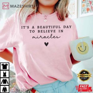 IVF Miracles Positive Vibes Transfer Day T Shirt (2)