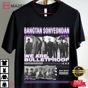 Bangtan Sonyeondan We are Bulletproof Butter BTS Kpop T Shirt (2)