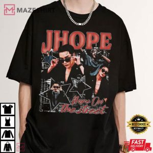 J Hope BTS Hope On The Street Retro Graphic Music T Shirt (4)