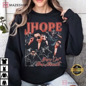 J Hope BTS Hope On The Street Retro Graphic Music T Shirt (1)