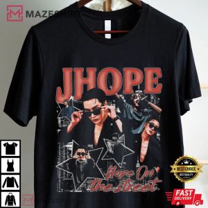 J Hope BTS Hope On The Street Retro Graphic Music T Shirt (2)