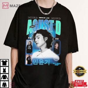 Agust D Genius Lab Suga BTS Kpop Music T Shirt (4)