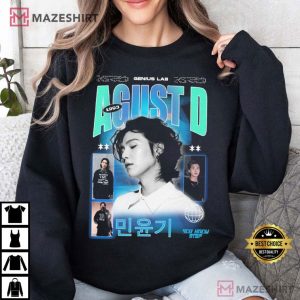 Agust D Genius Lab Suga BTS Kpop Music T Shirt (1)