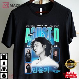 Agust D Genius Lab Suga BTS Kpop Music T Shirt (2)