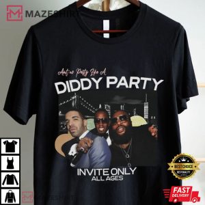 Aint No Party Like A Diddy Party Invite Only All Ages Vintage T Shirt (2)