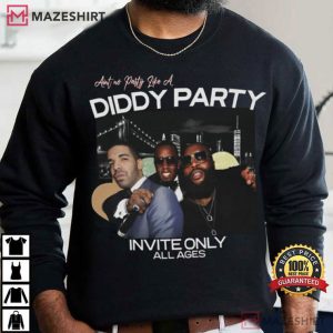 Aint No Party Like A Diddy Party Invite Only All Ages Vintage T Shirt (1)