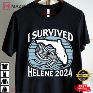 I Survived Helene 2024 Hurricane Survivor T Shirt (4)