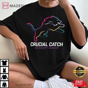 Detroit Lions NFL Crucial Catch Intercept Cancer T Shirt (2)
