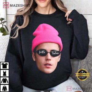 Justin Bieber Big Face T Shirt (2)