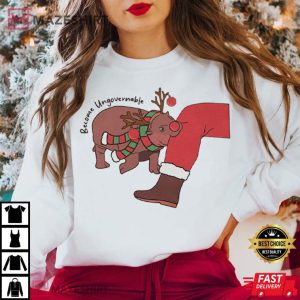 Moo Deng Become Ungovernable Christmas T Shirt (2)