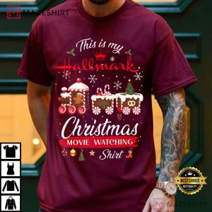 Merry Christmas This Is Hallmark Christmas Movie Watching T Shirt (4)