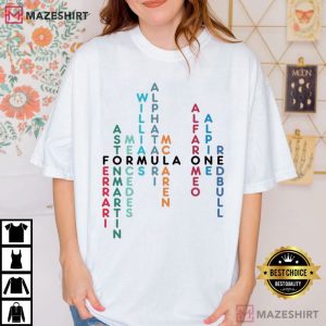 Formula One Racing Team F1 Gift T Shirt (3)