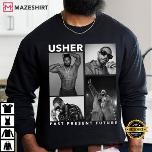 Usher Past Present Future Tour Fan Gift T Shirt (2)