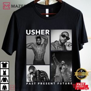 Usher Past Present Future Tour Fan Gift T Shirt (3)