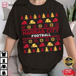 Kansas City Football Ugly Christmas Pattern T Shirt (4)