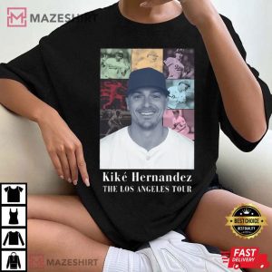 Kike Hernandez The Los Angeles Tour Baseball Vintage T Shirt (4)
