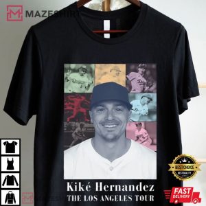Kike Hernandez The Los Angeles Tour Baseball Vintage T Shirt (2)