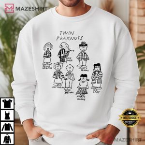 Twin Peanuts Twin Peaks Snoopy T Shirt (1)