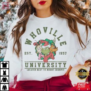 Whoville University Grinch Holiday T Shirt (3)