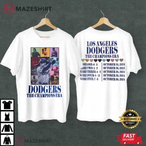 Los Angeles Dodgers The Champions Era World Series T Shirt (2)