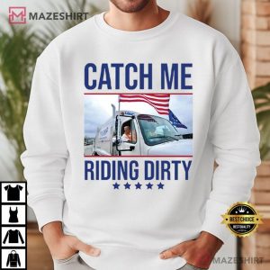 Trump Garbage Man In Trash Truck Riding Dirty T Shirt (3)