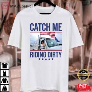 Trump Garbage Man In Trash Truck Riding Dirty T Shirt (4)