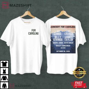 Concert For Carolina Hurricane Helene Relief T Shirt (2)