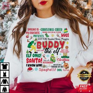 Buddy The Elf Quote Christmas Movie T Shirt (4)