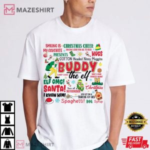 Buddy The Elf Quote Christmas Movie T Shirt (1)