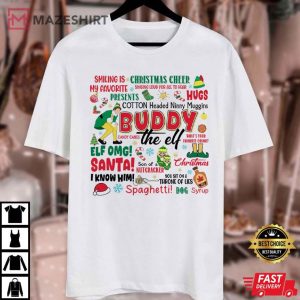 Buddy The Elf Quote Christmas Movie T Shirt (2)