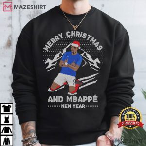 Mbappe Merry Christmas And Mbappe New Year T Shirt (4)