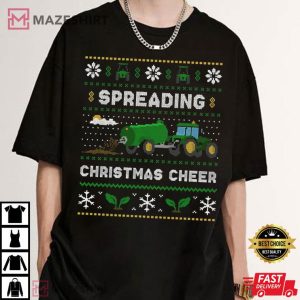 Farming Spreading Christmas Cheer Farmer T Shirt (1)