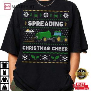 Farming Spreading Christmas Cheer Farmer T Shirt (4)