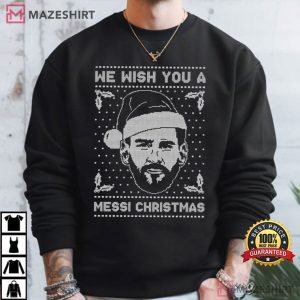 We Wish You A Messi Christmas Argentina Football T Shirt (2)