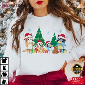 Bluey Family Gift For Christmas T Shirt (1)
