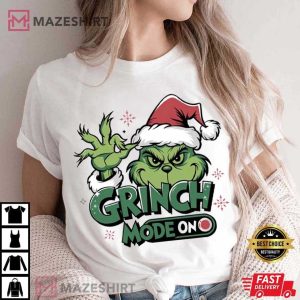 Grinch Mode On Merry Christmas T Shirt (4)