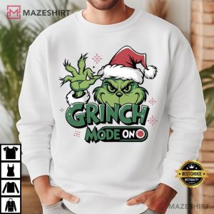 Grinch Mode On Merry Christmas T Shirt (1)