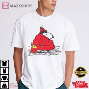 Snoopy And Woodstock Puffer Jacket T Shirt (1)