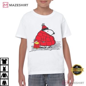 Snoopy And Woodstock Puffer Jacket T Shirt (2)