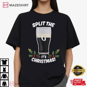 Split The G Guinness Christmas T Shirt (2)