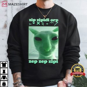 Funny Alien Cat Meme Invasion T Shirt (2)