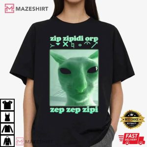 Funny Alien Cat Meme Invasion T Shirt (4)
