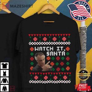 The Sopranos Paulie Watch It Santa Christmas T Shirt (3)