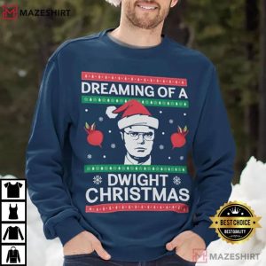Dreaming Of A Dwight Christmas Funny The Office T Shirt (3)