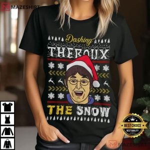 Louis Theroux Dashing Theroux The Snow Christmas T Shirt (2)